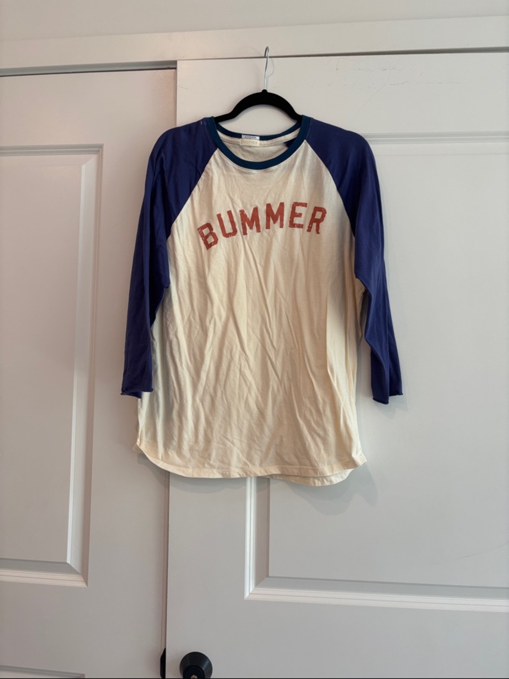 MOTHER denim baseball tee sz LG